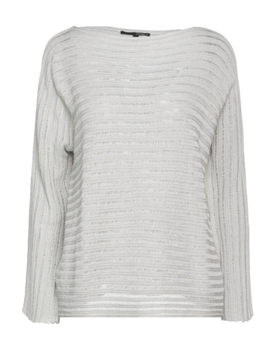 Shop Tortona 21 Woman Sweater Light Grey Size L Cotton