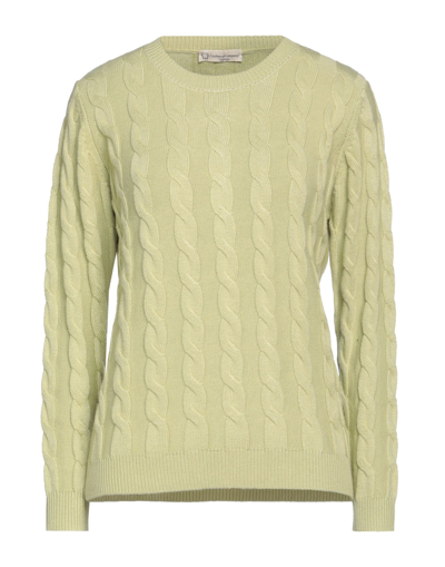Shop Cashmere Company Woman Sweater Light Green Size 8 Wool, Cashmere