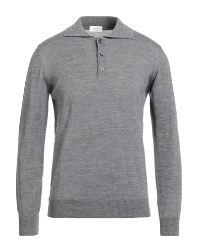 Shop Spadalonga Man Sweater Lead Size Xxl Merino Wool, Acrylic In Grey