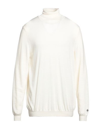 Shop Mqj Man Turtleneck Ivory Size 3xl Wool, Acrylic In White