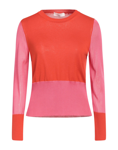 Shop Slowear Zanone Woman Sweater Orange Size 4 Cotton