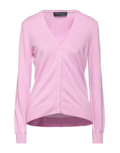 Shop Tru Trussardi Woman Cardigan Pink Size L Cotton