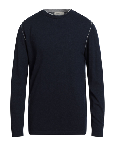 Shop Wool & Co Man Sweater Midnight Blue Size L Merino Wool, Viscose, Polyamide, Cashmere