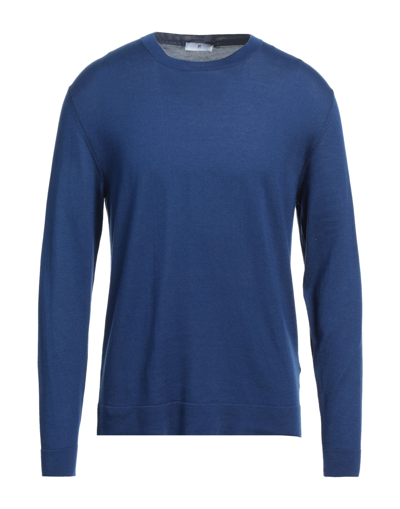 Shop Pt Torino Man Sweater Blue Size 46 Cotton, Silk