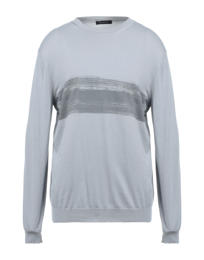 Shop Zegna Man Sweater Grey Size 46 Cotton