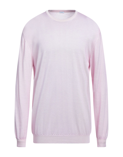 Shop Malo Man Sweater Pink Size 50 Cashmere, Silk