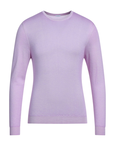 Shop Malo Man Sweater Light Purple Size 50 Cashmere, Silk