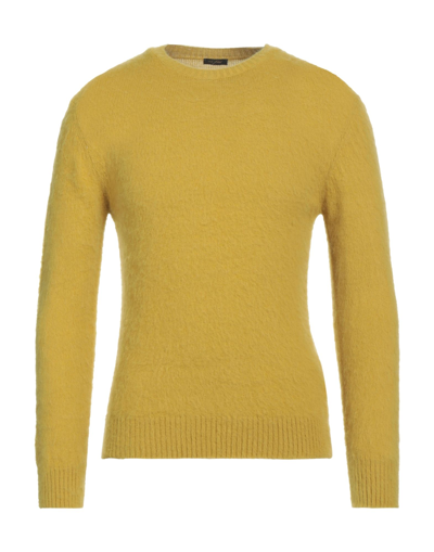 Shop Ne Pas Man Sweater Ocher Size L Acrylic, Wool, Alpaca Wool In Yellow