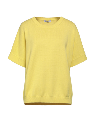 Shop Kash Woman Sweater Yellow Size 8 Cotton