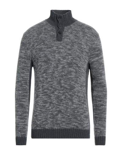 Shop H67 Man Turtleneck Grey Size L Wool, Viscose, Nylon, Mohair Wool, Cashmere
