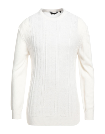 Shop Exte Man Sweater Ivory Size Xl Wool, Acrylic In White