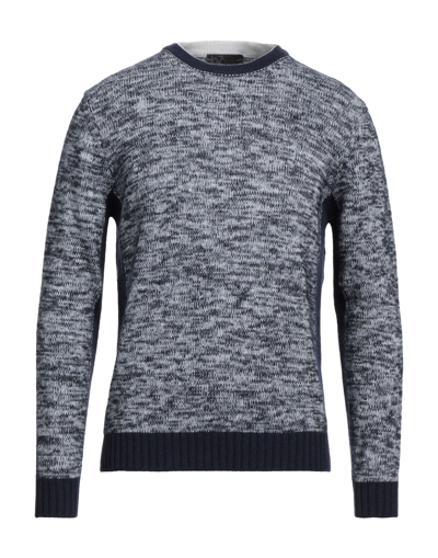 Shop H67 Man Sweater Midnight Blue Size M Wool, Viscose, Nylon, Mohair Wool, Cashmere