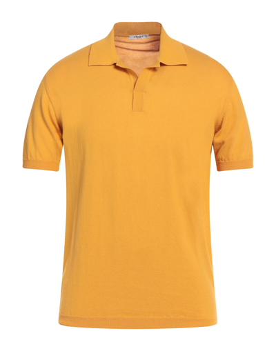 Shop Kangra Cashmere Kangra Man Sweater Orange Size 44 Cotton