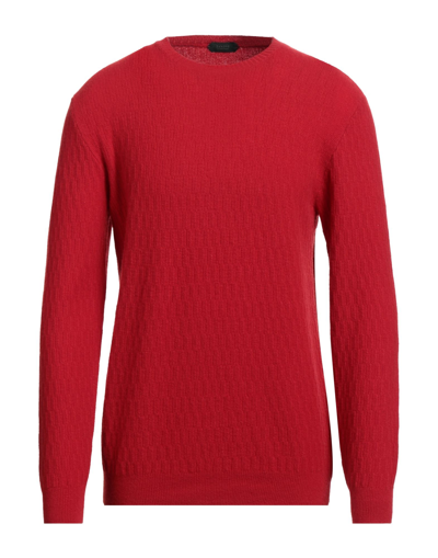 Zanone Sweaters In Red