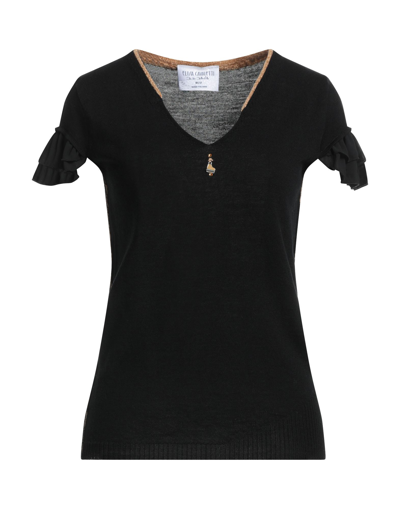 Shop Elisa Cavaletti By Daniela Dallavalle Woman Sweater Black Size 6 Wool, Polyester