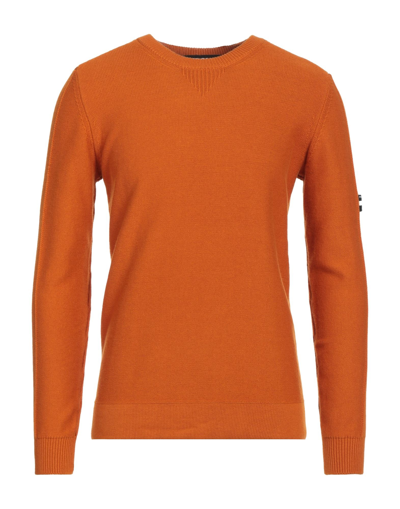 Shop Freedomday Man Sweater Orange Size Xl Cotton, Polyester, Wool