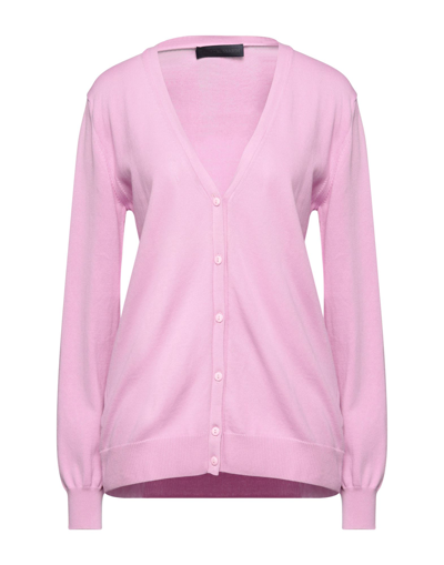 Shop Tru Trussardi Woman Cardigan Pink Size M Cotton