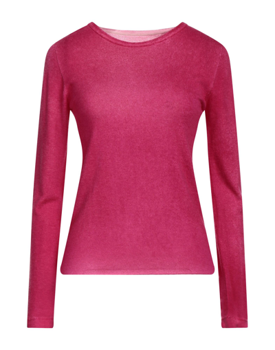 Shop Majestic Filatures Woman Sweater Fuchsia Size 4 Cashmere In Pink
