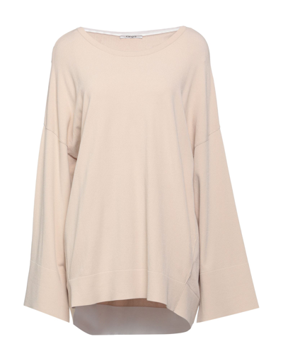 Shop Kangra Cashmere Kangra Woman Sweater Beige Size 10 Viscose, Polyester