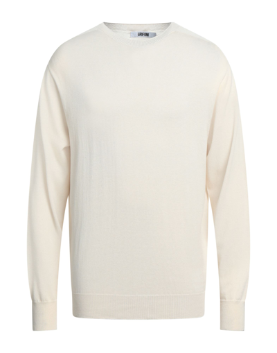 Shop Mauro Grifoni Grifoni Man Sweater Beige Size 46 Cotton, Cashmere