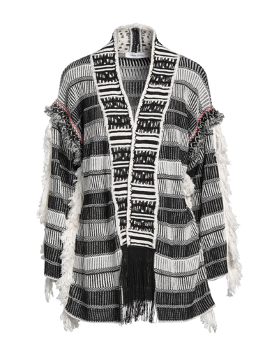 Shop Space Simona Corsellini Simona Corsellini Woman Cardigan Black Size S Cotton, Acrylic