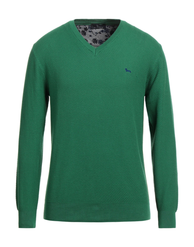 Shop Harmont & Blaine Man Sweater Green Size 3xl Cotton