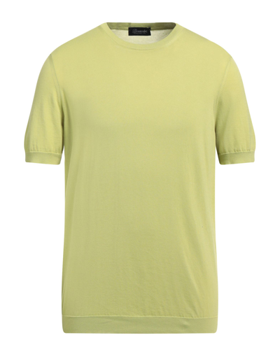 Shop Drumohr Man Sweater Light Green Size 40 Cotton