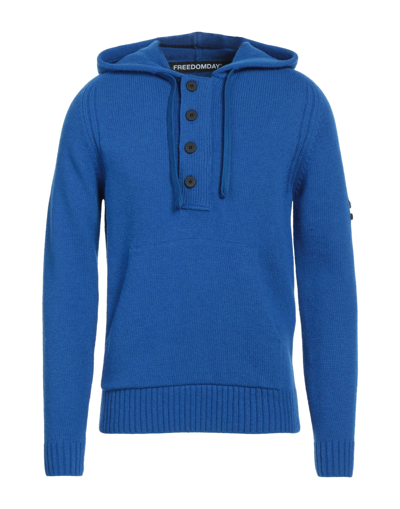 Shop Freedomday Man Sweater Blue Size Xl Wool, Polyamide