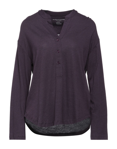 Shop Majestic Filatures Woman Sweater Dark Purple Size 1 Cotton, Cashmere