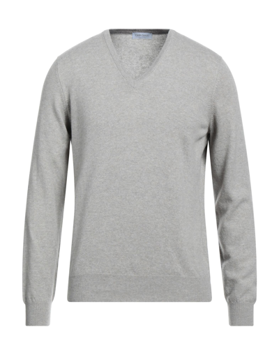 Shop Gran Sasso Man Sweater Grey Size 40 Virgin Wool, Cashmere, Viscose, Polyester, Polyurethane
