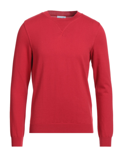 Shop Scaglione Man Sweater Red Size L Cotton