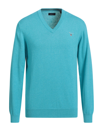 Shop Gant Sweaters In Turquoise