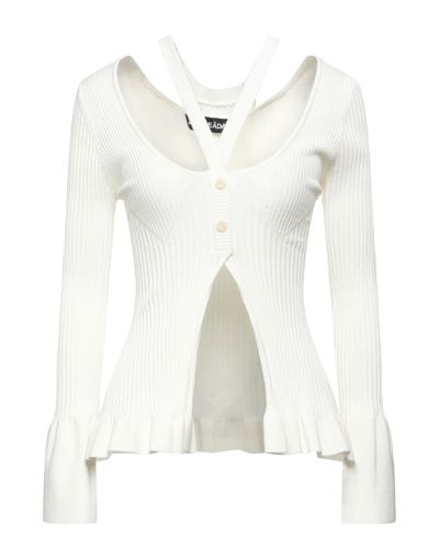 Shop Adamo Andrea Adamo Andreādamo Woman Sweater Ivory Size L Viscose, Polyester, Polyamide, Elastane In White