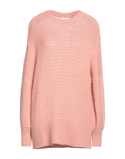 Shop See By Chloé Woman Sweater Salmon Pink Size S Alpaca Wool, Acrylic, Wool
