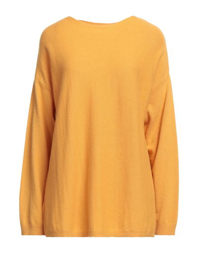 Shop Dolce & Gabbana Woman Sweater Ocher Size 10 Virgin Wool, Viscose, Polyamide, Cashmere In Yellow