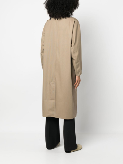 Shop Sofie D'hoore Cate Single-breasted Coat In Neutrals
