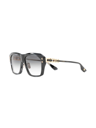 Shop Dita Eyewear Square-frame Sunglasses In Black