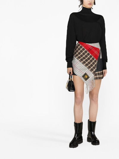 Quira Ribbed-knit Roll Neck Jumper In Black