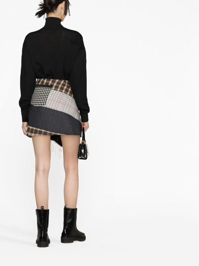 Quira Ribbed-knit Roll Neck Jumper In Black