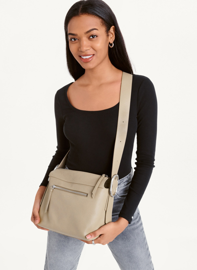 Dkny Women's Medium Buckle Bag In Putty | ModeSens