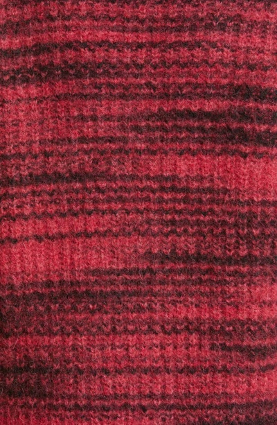 Shop Naadam Space Dyed Crewneck Alpaca & Merino Wool Blend Sweater In Pink Combo
