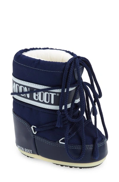 Shop Moon Boot Mini Nylon Water Repellent Boot In 002-blue