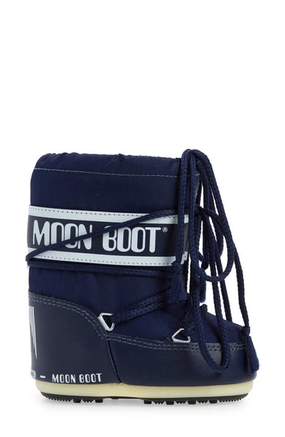Shop Moon Boot Mini Nylon Water Repellent Boot In 002-blue