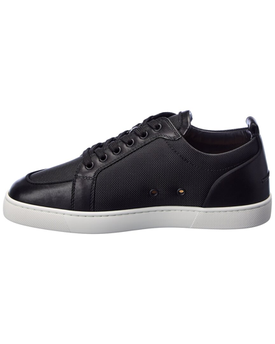 Shop Christian Louboutin Rantalow Orlato Mesh & Leather Sneaker In Black