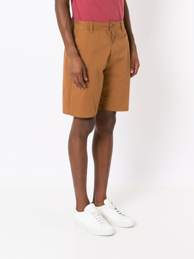 Osklen Side Pockets Shorts In Brown