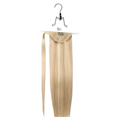 Shop Beauty Works Super Sleek Invisi Pony 18 Inch Extensions (various Colours) - Champagne Blonde