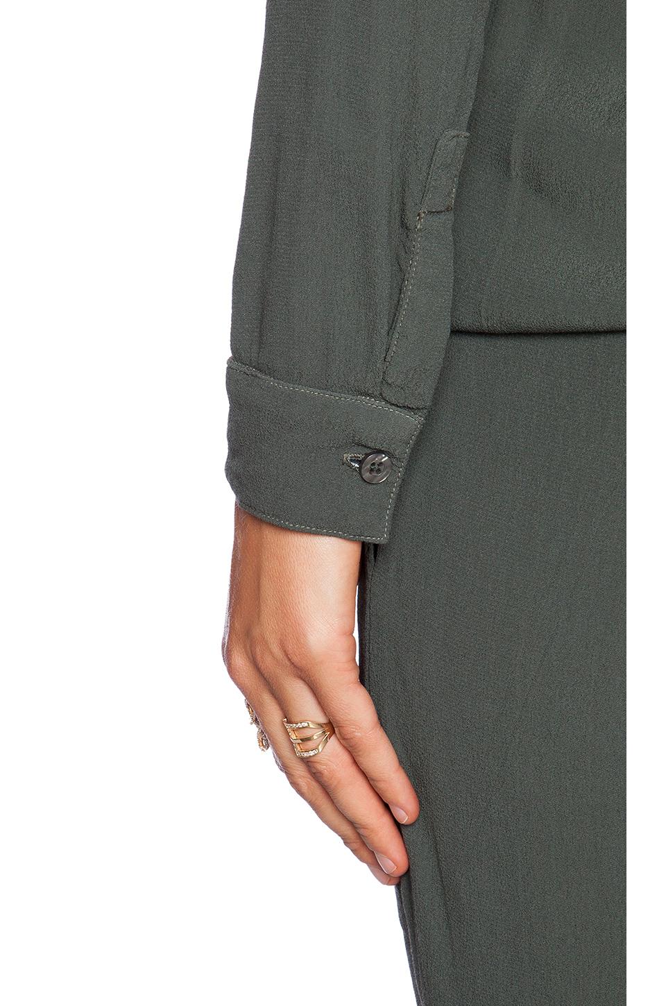 monrow crepe long sleeve jumpsuit