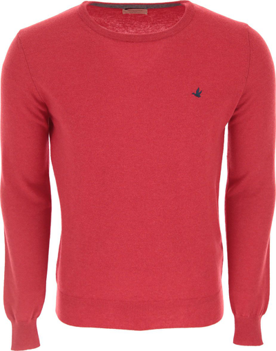 Shop Brooksfield Men's Red Cotton Sweater