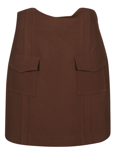 Shop Federica Tosi Women's Brown Other Materials Skirt