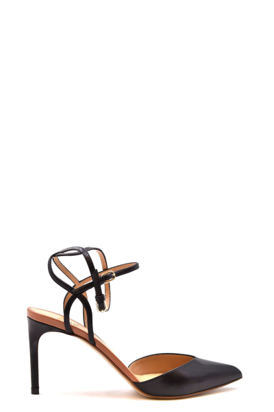 Shop Francesco Russo Women's Black Other Materials Sandals